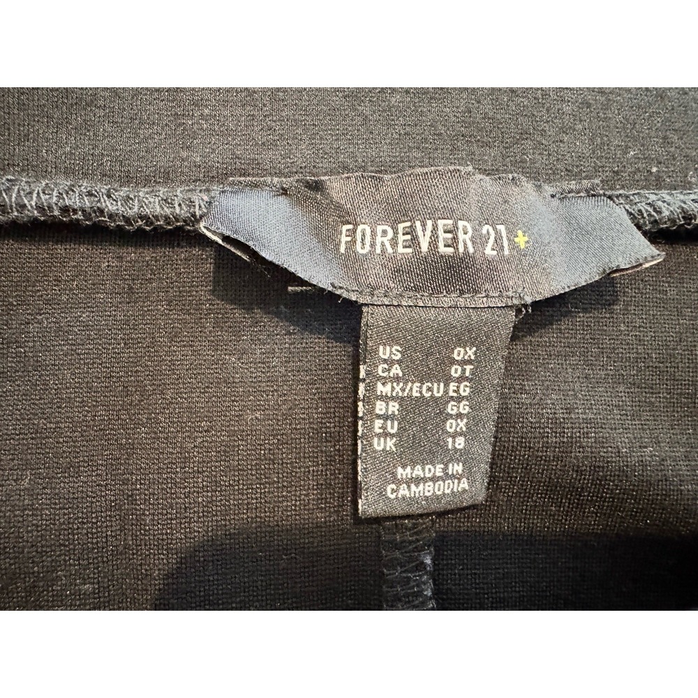 Forever‎ 21 Skirt Womens 0X Black Asymmetrical Hem Stretch Mini Pull On - Picture 5 of 8